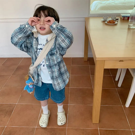 ショートコート・ジャケット・ジャンパー フード付きチェックシャツジャケット【mh0011112】