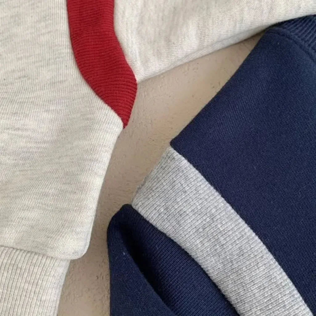 トレーナー・フーディ りんごプリントパッチワークスウェットトレーナー【mh0011120】