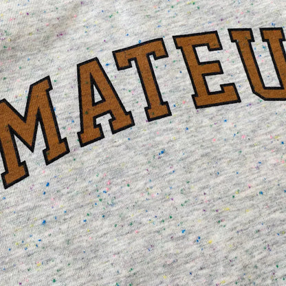 トレーナー・フーディ ロゴプリントパッチワークスウェットトレーナー【mh0011122】