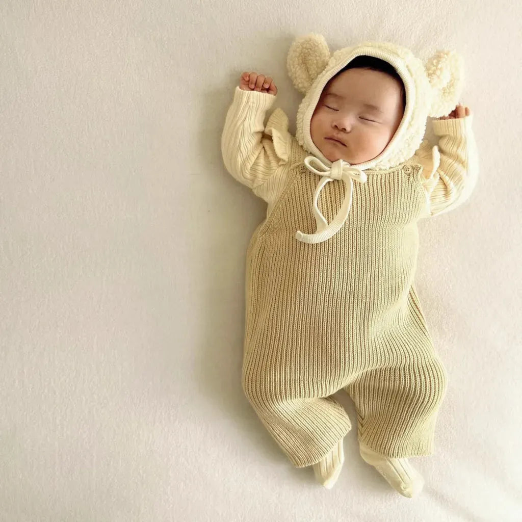 サロペットパンツ・サスペンダーパンツ ニットオーバーオールサロペット【mh0011125】