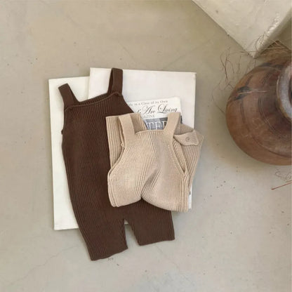 サロペットパンツ・サスペンダーパンツ ニットオーバーオールサロペット【mh0011125】