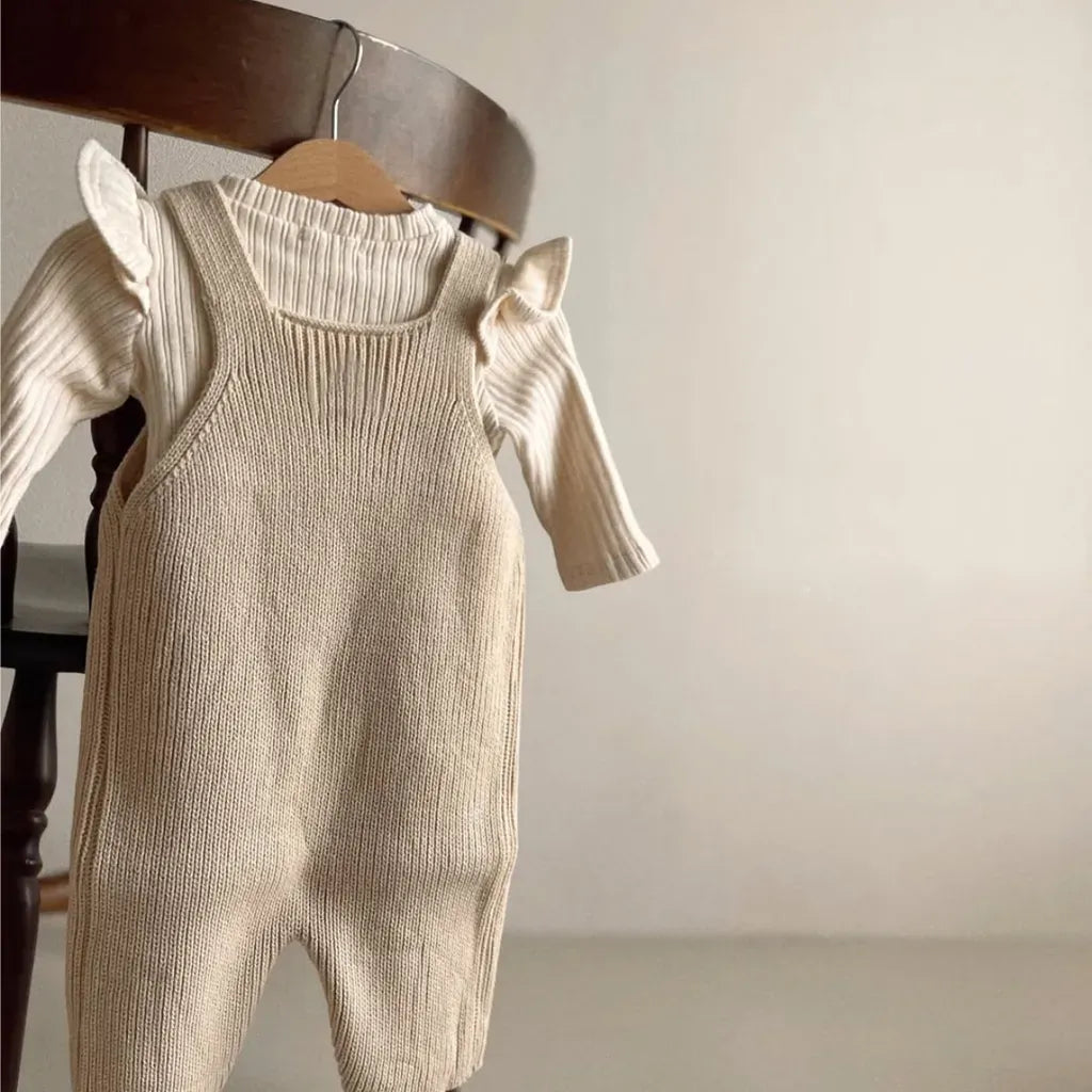 サロペットパンツ・サスペンダーパンツ ニットオーバーオールサロペット【mh0011125】