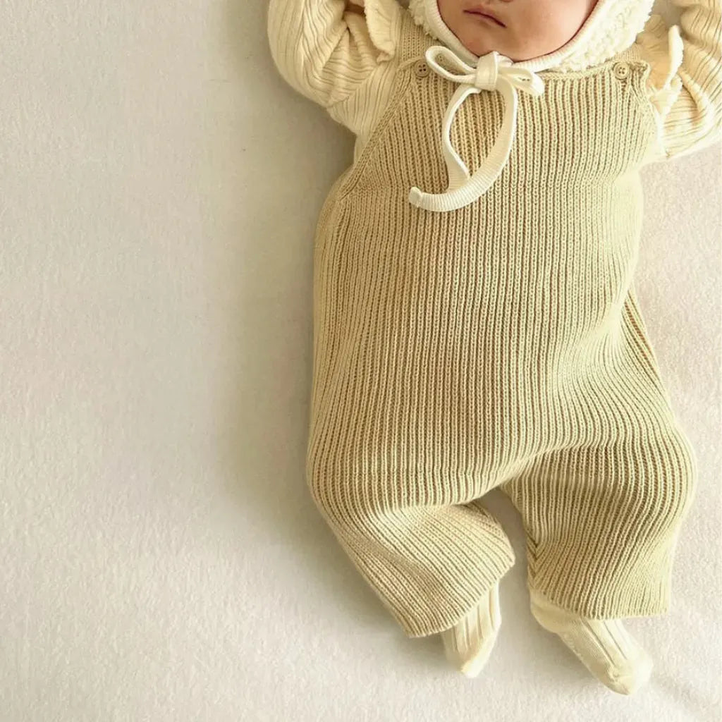 サロペットパンツ・サスペンダーパンツ ニットオーバーオールサロペット【mh0011125】