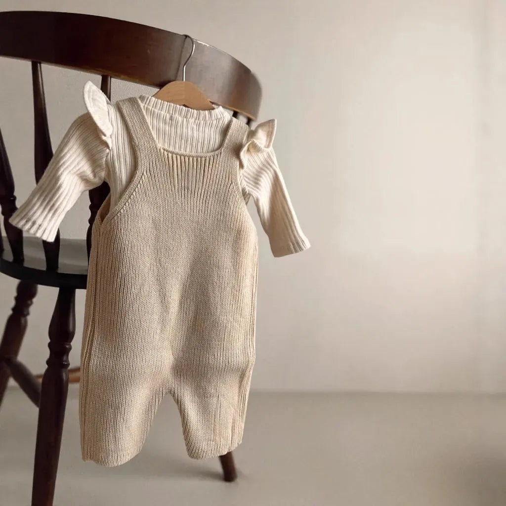 サロペットパンツ・サスペンダーパンツ ニットオーバーオールサロペット【mh0011125】