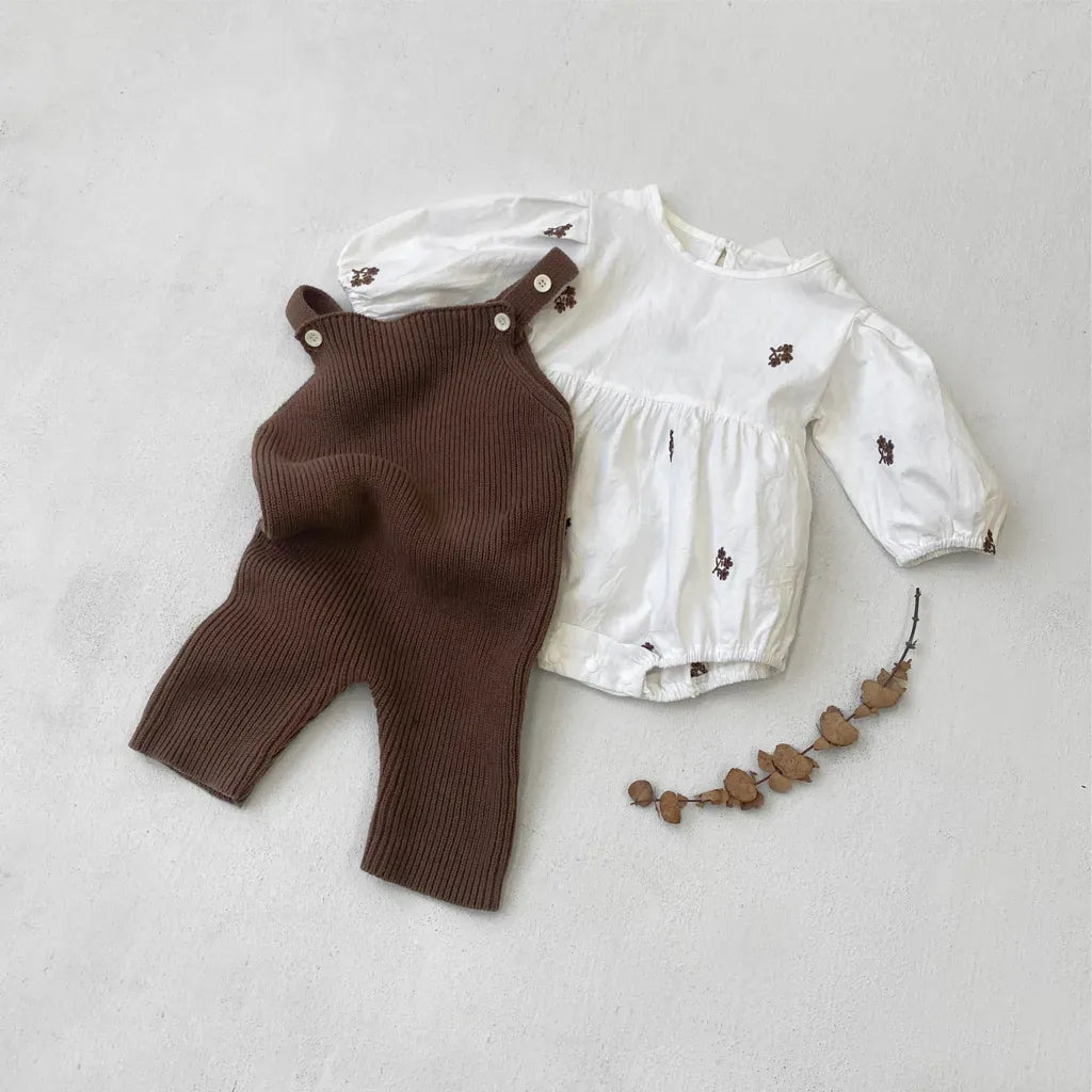 サロペットパンツ・サスペンダーパンツ ニットオーバーオールサロペット【mh0011125】