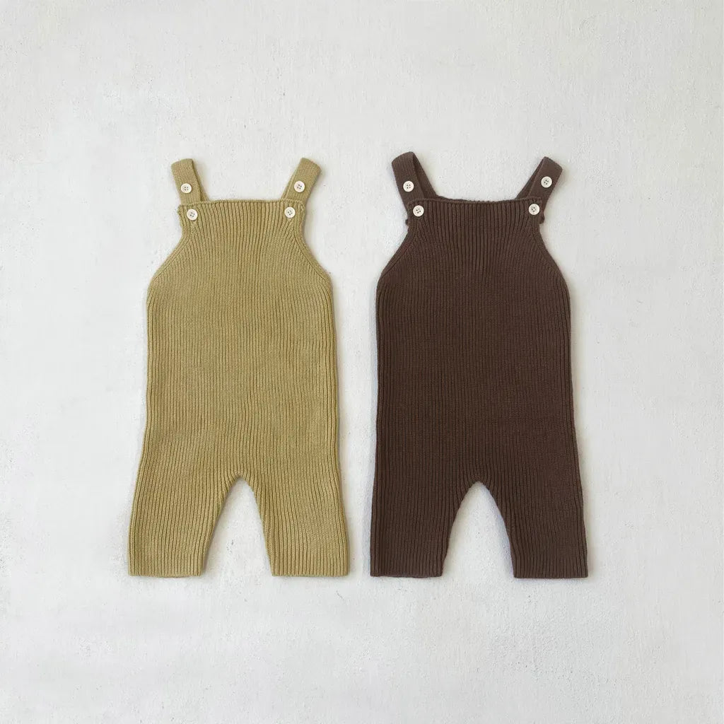 サロペットパンツ・サスペンダーパンツ ニットオーバーオールサロペット【mh0011125】