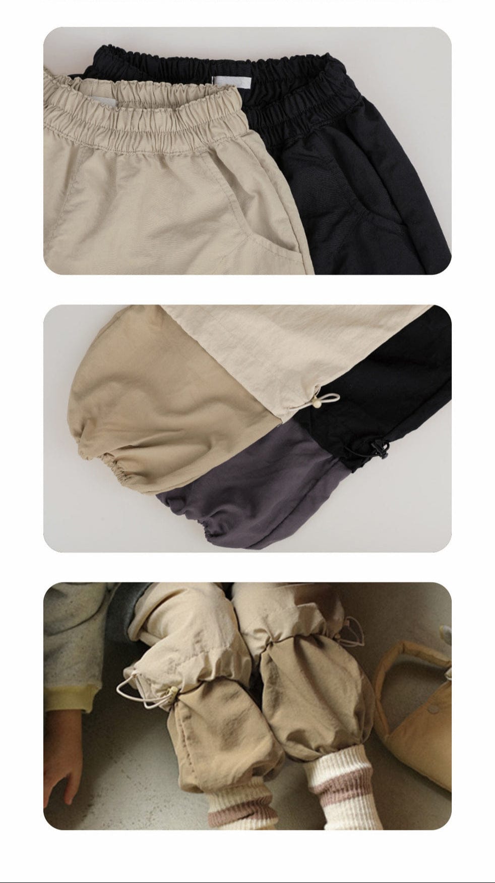 ロングパンツ・スウェットパンツ バイカラードロストカーゴパンツ【mh0011129】