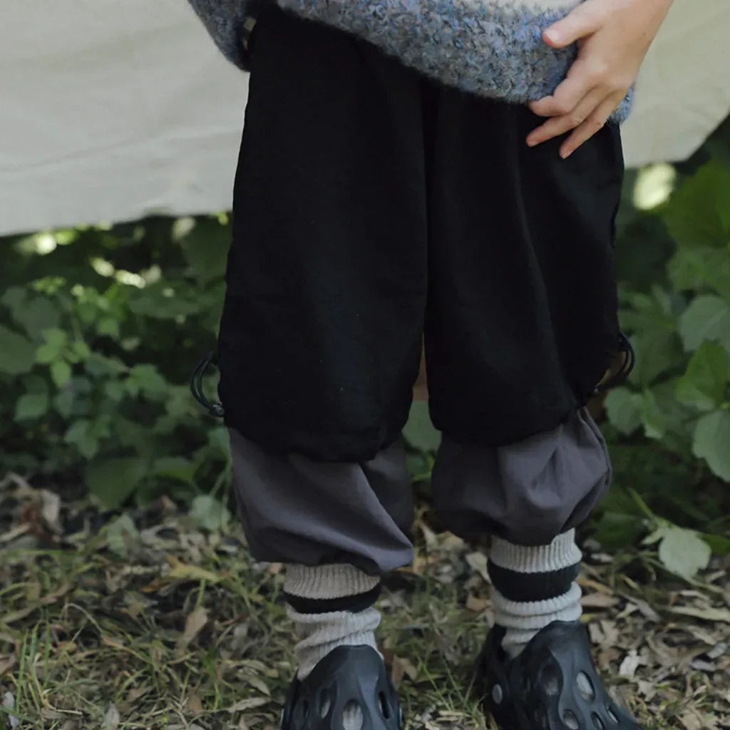 ロングパンツ・スウェットパンツ バイカラードロストカーゴパンツ【mh0011129】