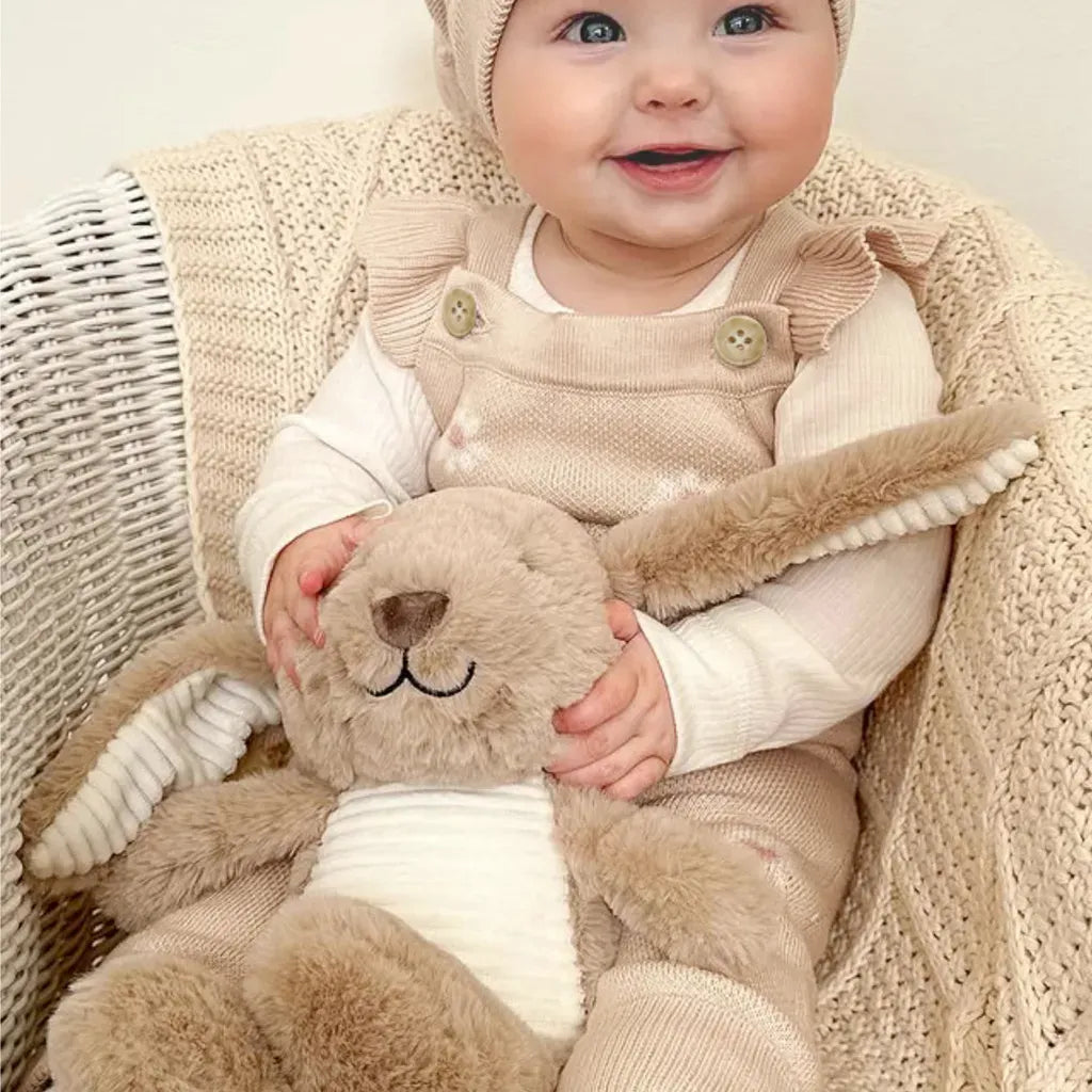 ノースリーブジャンプスーツ デイジーニットノースリーブロンパース+ニット帽セット 【mh0011130】