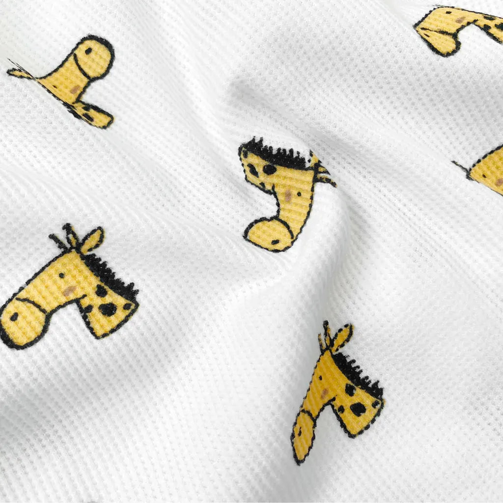 長袖パジャマ ワッフルアニマルルームウェア長袖パジャマセット【mh0011133】