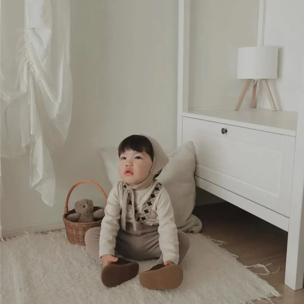 サロペットパンツ・サスペンダーパンツ ダイヤチェックサスペンダーリブレギンスパンツ【mh0011139】