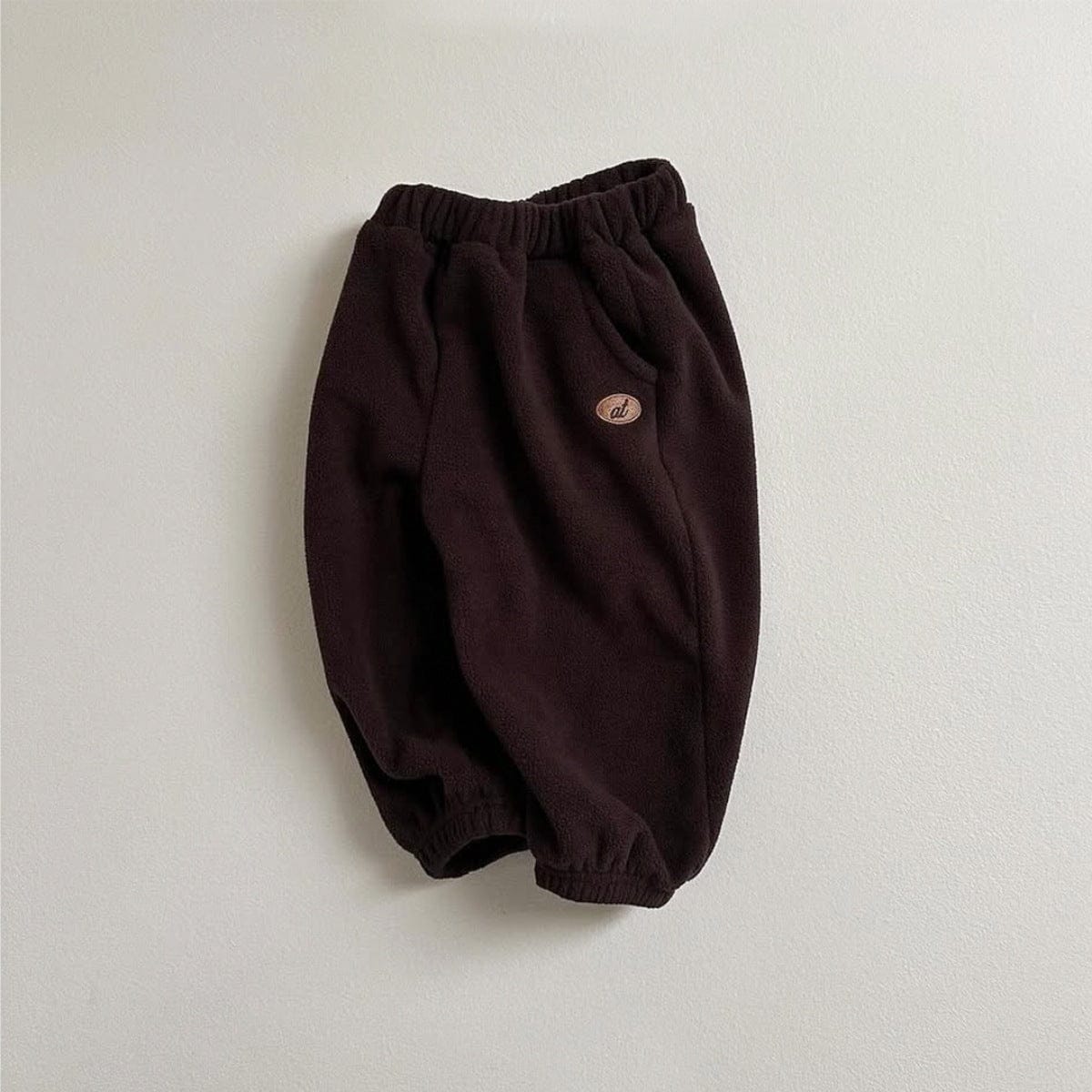 ロングパンツ・スウェットパンツ ジョガーパンツ 裏起毛フリース素材 刺繍ワッペン ハーレム長ズボン【mh0011365】