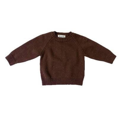 ニット・セーター 長袖セーター ニット素材 カラフルネップ ラグランスリーブトップス【mh0011369】