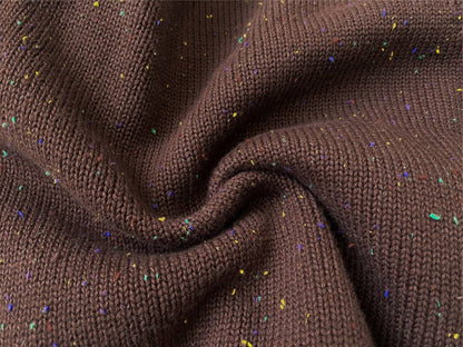 ニット・セーター 長袖セーター ニット素材 カラフルネップ ラグランスリーブトップス【mh0011369】