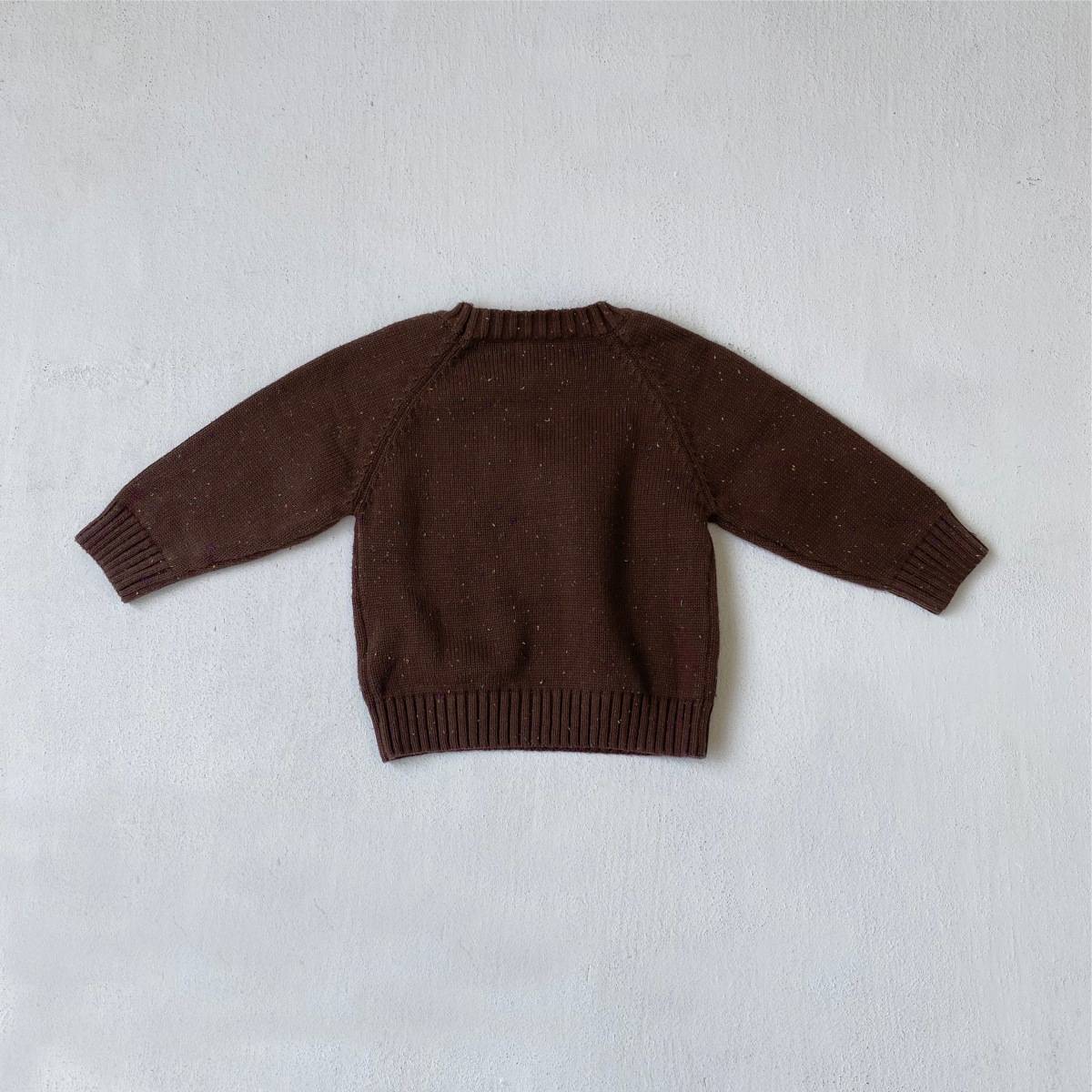 ニット・セーター 長袖セーター ニット素材 カラフルネップ ラグランスリーブトップス【mh0011369】