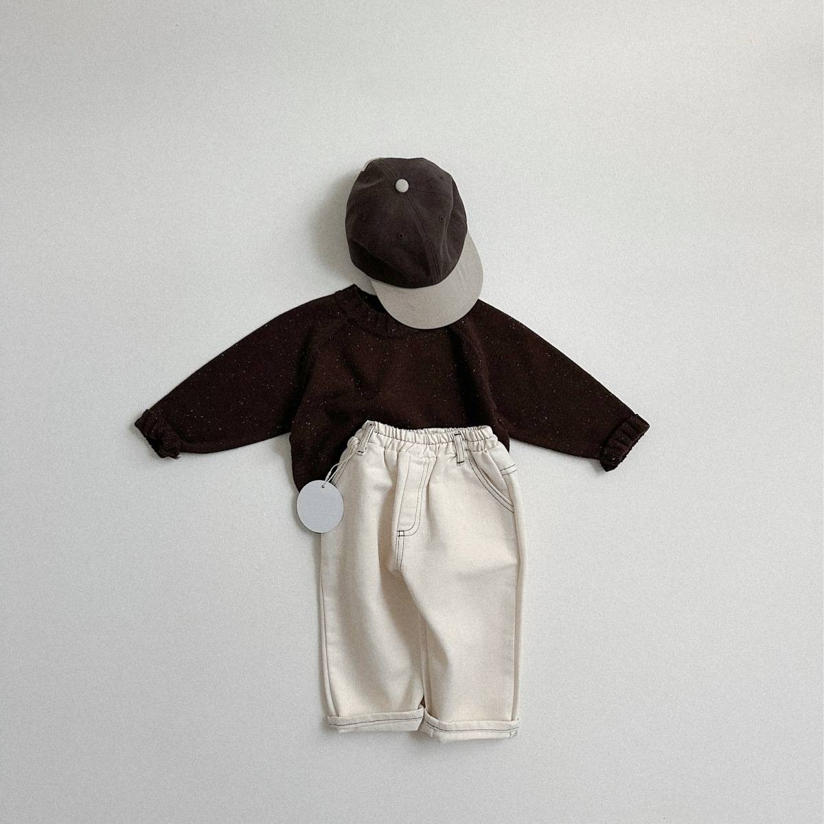 ニット・セーター 長袖セーター ニット素材 カラフルネップ ラグランスリーブトップス【mh0011369】