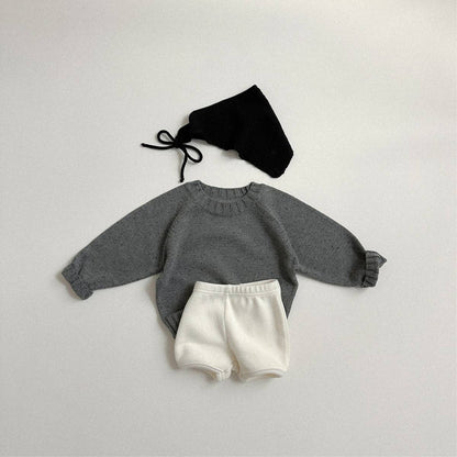 ニット・セーター 長袖セーター ニット素材 カラフルネップ ラグランスリーブトップス【mh0011369】