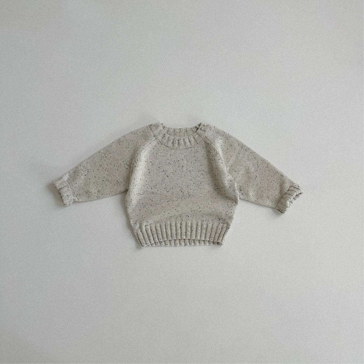 ニット・セーター 長袖セーター ニット素材 カラフルネップ ラグランスリーブトップス【mh0011369】