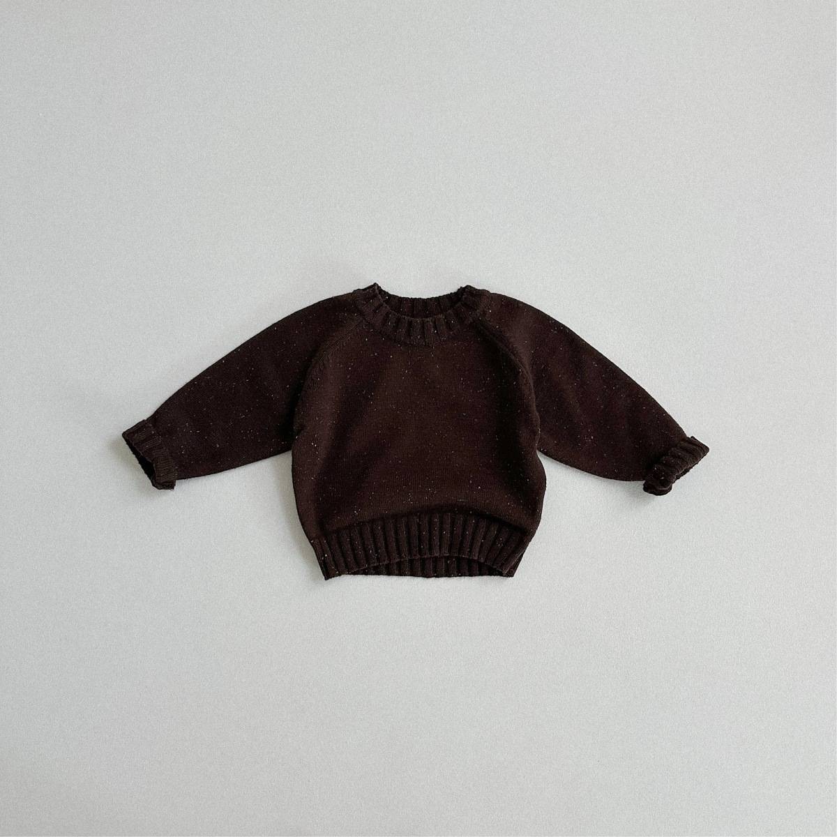 ニット・セーター 長袖セーター ニット素材 カラフルネップ ラグランスリーブトップス【mh0011369】