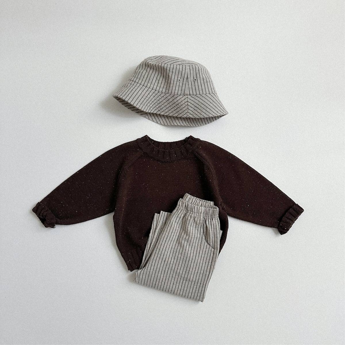 ニット・セーター 長袖セーター ニット素材 カラフルネップ ラグランスリーブトップス【mh0011369】