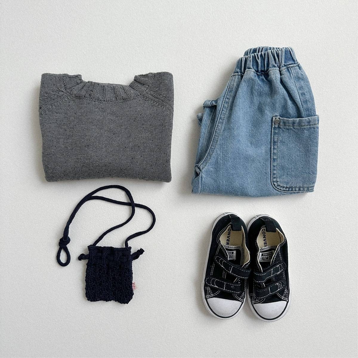 ニット・セーター 長袖セーター ニット素材 カラフルネップ ラグランスリーブトップス【mh0011369】