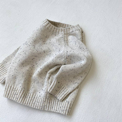 ニット・セーター 長袖セーター ニット素材 カラフルネップ ラグランスリーブトップス【mh0011369】