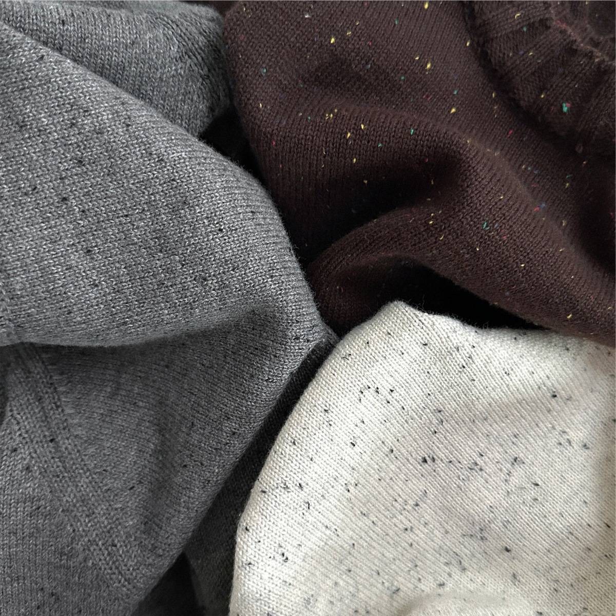 ニット・セーター 長袖セーター ニット素材 カラフルネップ ラグランスリーブトップス【mh0011369】