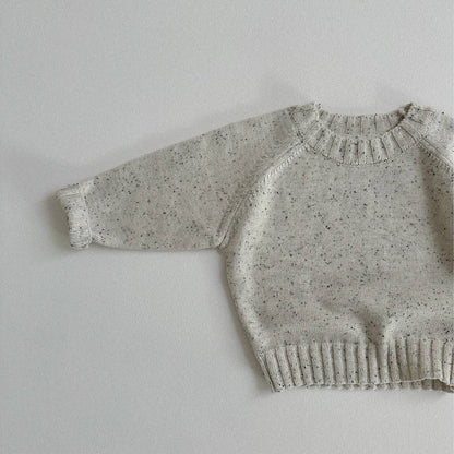 ニット・セーター 長袖セーター ニット素材 カラフルネップ ラグランスリーブトップス【mh0011369】