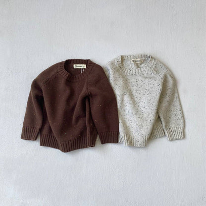 ニット・セーター 長袖セーター ニット素材 カラフルネップ ラグランスリーブトップス【mh0011369】