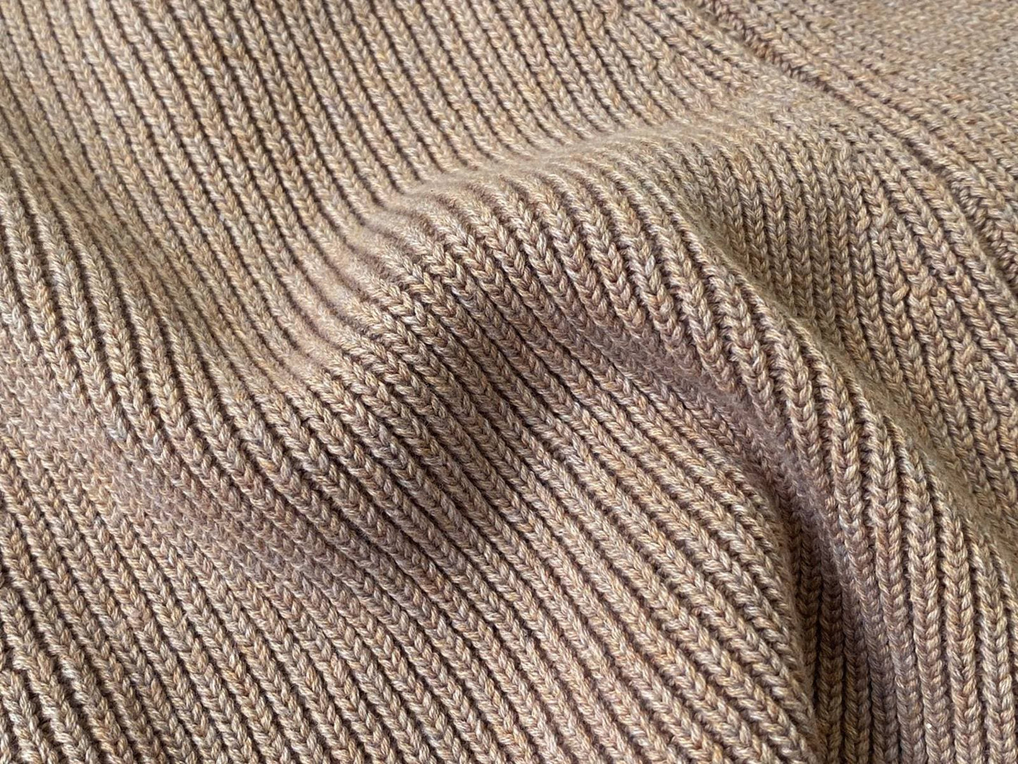 カーディガン・パーカー ニットポンチョ マント リブ編み ハイネック 袖穴付き アウター【mh0011370】