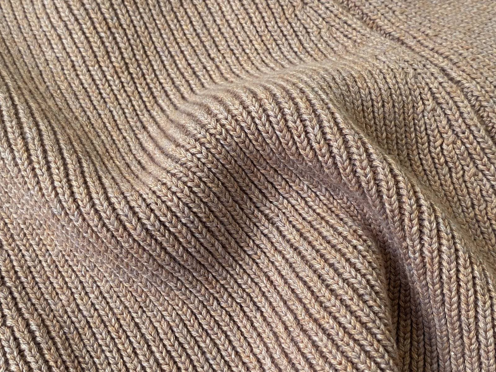 カーディガン・パーカー ニットポンチョ マント リブ編み ハイネック 袖穴付き アウター【mh0011370】