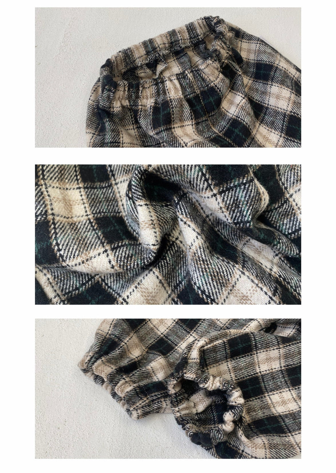 ロングパンツ・スウェットパンツ チェックパンツ 裏起毛 ゆったり バルーンシルエット カジュアル ボトムス【mh0011632】