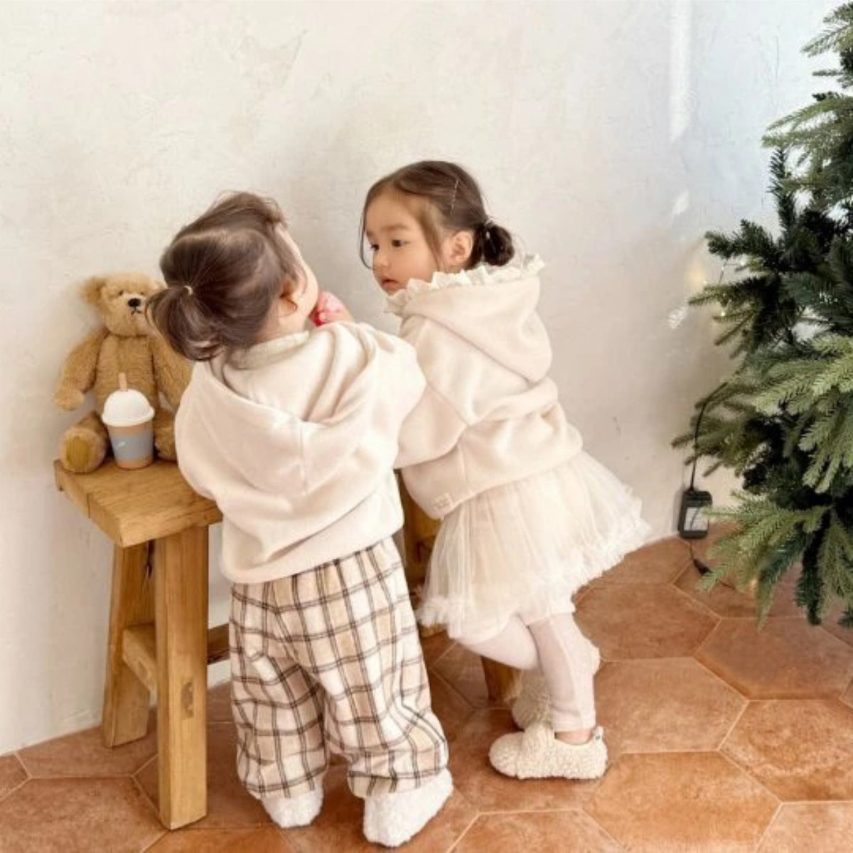 ロングパンツ・スウェットパンツ チェックパンツ 裏起毛 ゆったり バルーンシルエット カジュアル ボトムス【mh0011632】