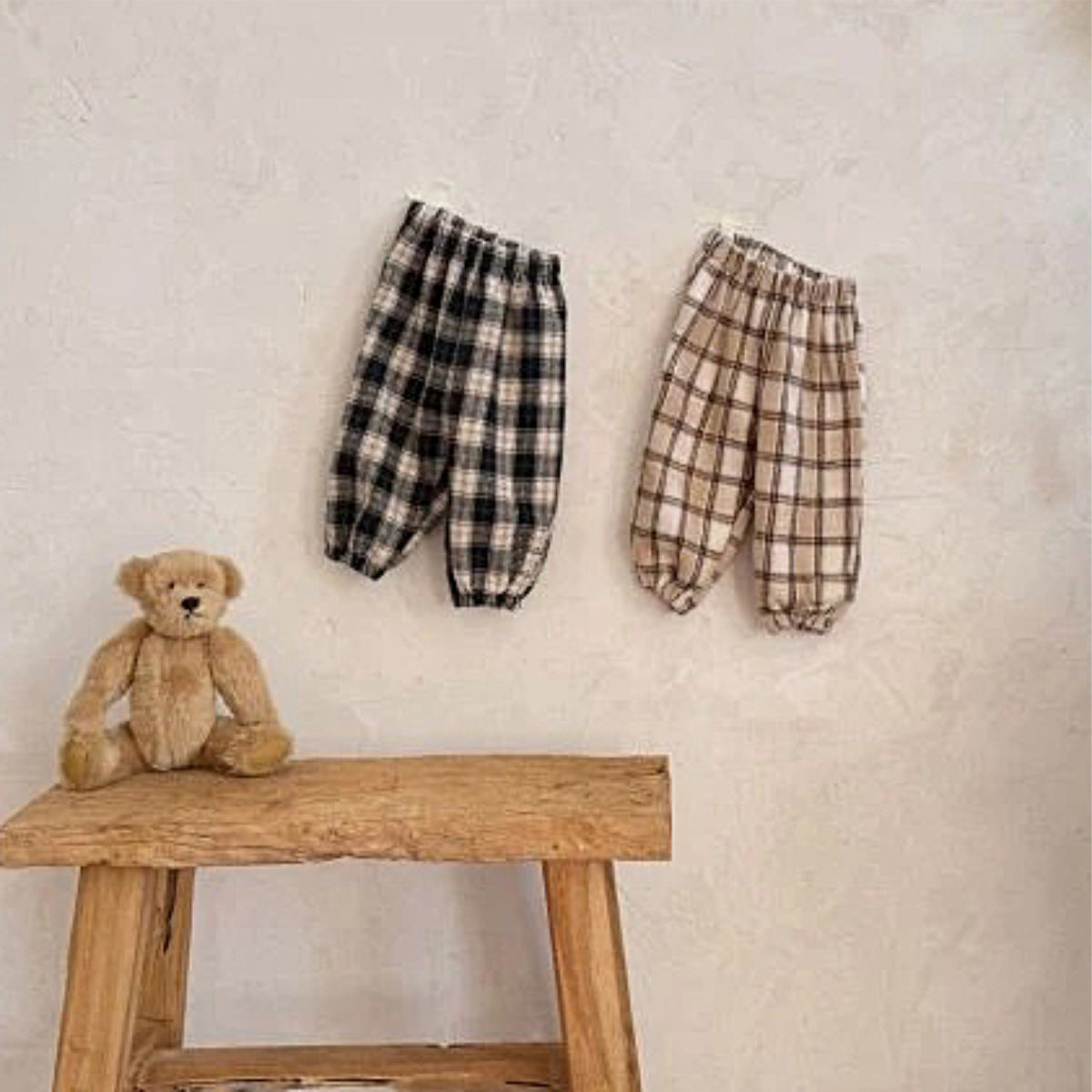 ロングパンツ・スウェットパンツ チェックパンツ 裏起毛 ゆったり バルーンシルエット カジュアル ボトムス【mh0011632】