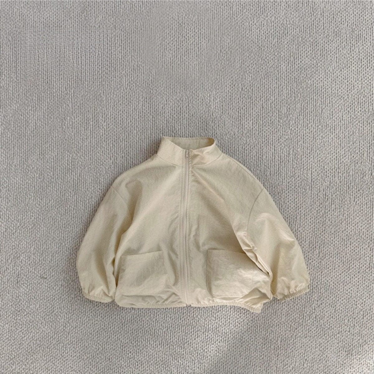 ショートコート・ジャケット・ジャンパー Milk White / 73cm シンプルベーシックジップアップブルゾンジャケット【mh0010600】