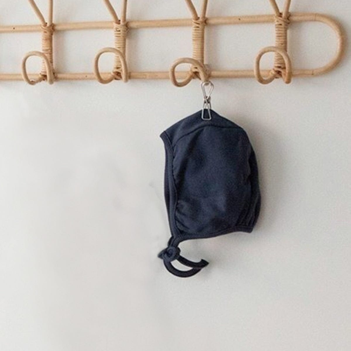 長袖ロンパース Navy Blue Hat / One Size セーラーカラーロンパース ボンネット付き 長袖スウェット ボディスーツ【mh0010884】