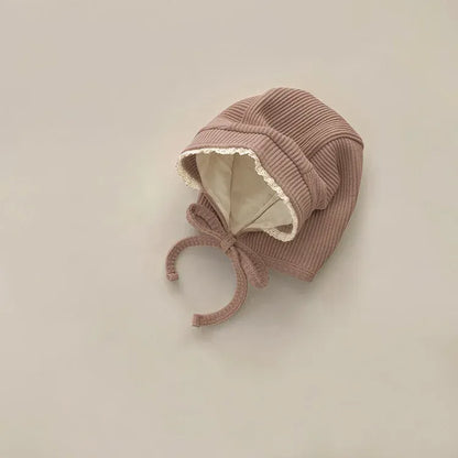 ベビー用帽子 pink lace hat / One Size ベビー帽子 ヘアバンド ヘッドバンド リボン ボンネット【mh0004755】
