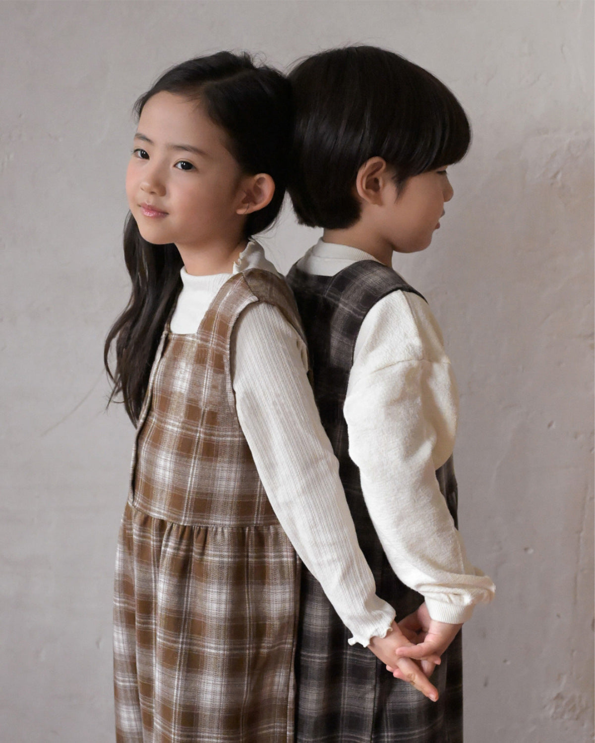 サロペットパンツ・サスペンダーパンツ Plaid Loose Bib Pants Jumpsuit チェック柄 ルーズ サロペット パンツ【mh0011941】