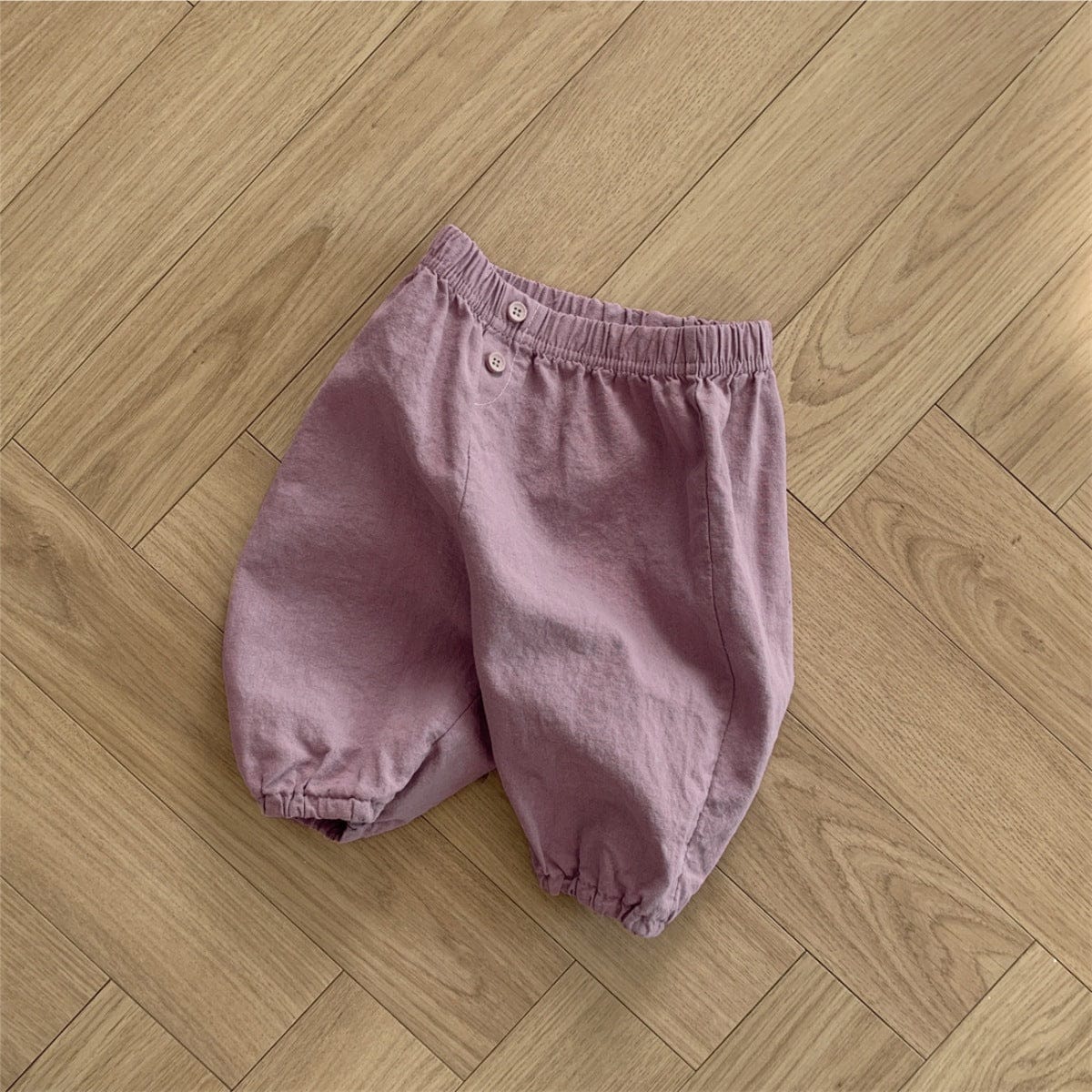 ロングパンツ・スウェットパンツ Purple / 73cm ベビーパンツ コットンリネンシンプルルーズクロップドパンツ【mh0009030】