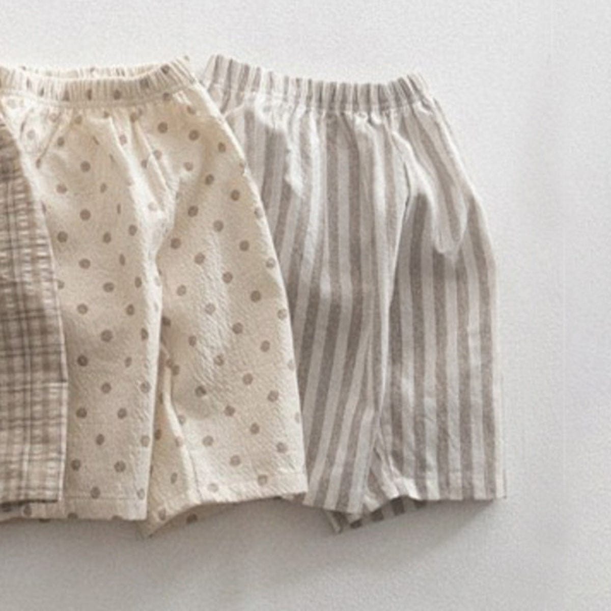 ロングパンツ・スウェットパンツ Stripe / 73cm 無地/ストライプ/ドットカプリ丈イージーパンツ【mh0009854】