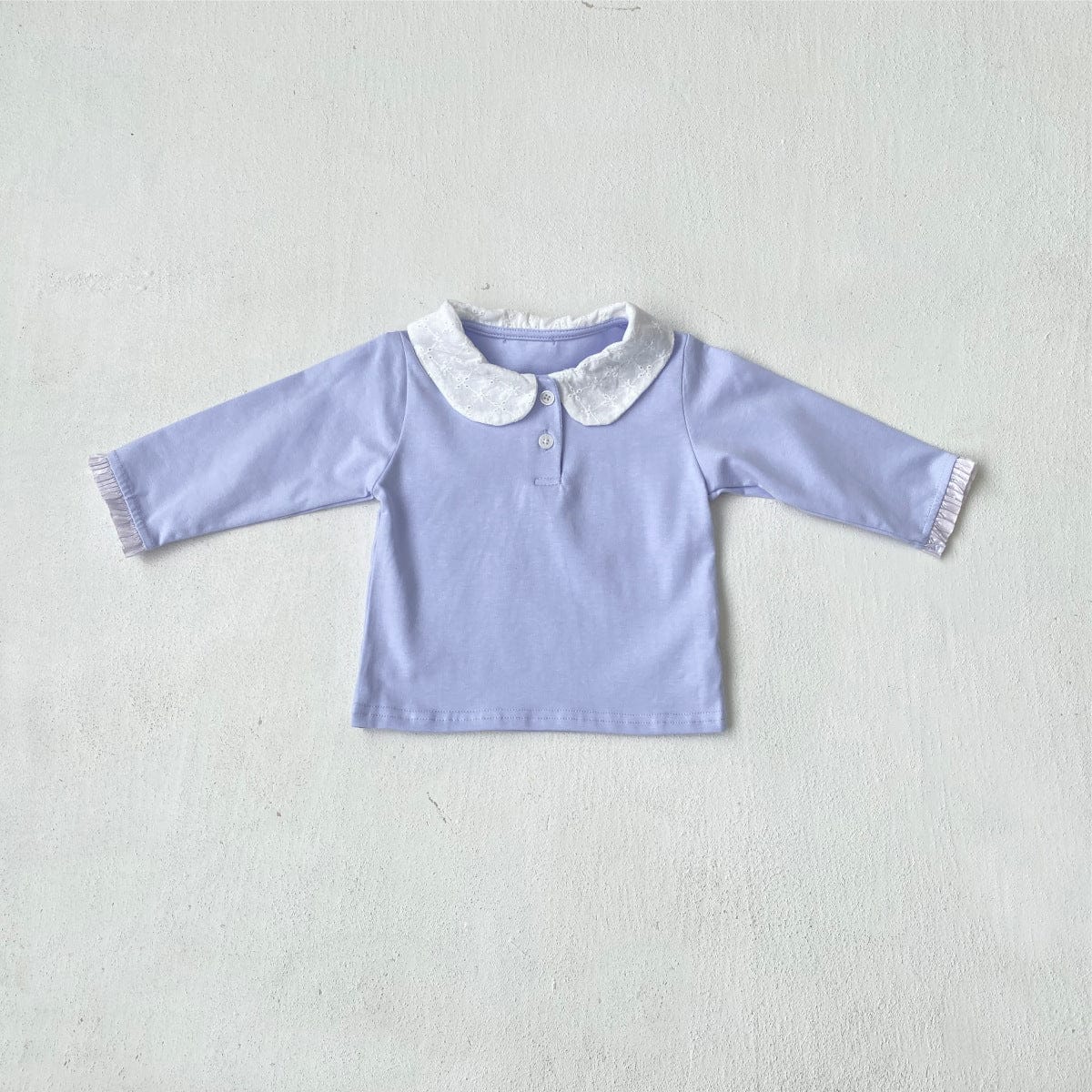 長袖シャツ・ブラウス 丸襟長袖Tシャツブラウス【mh0010614】