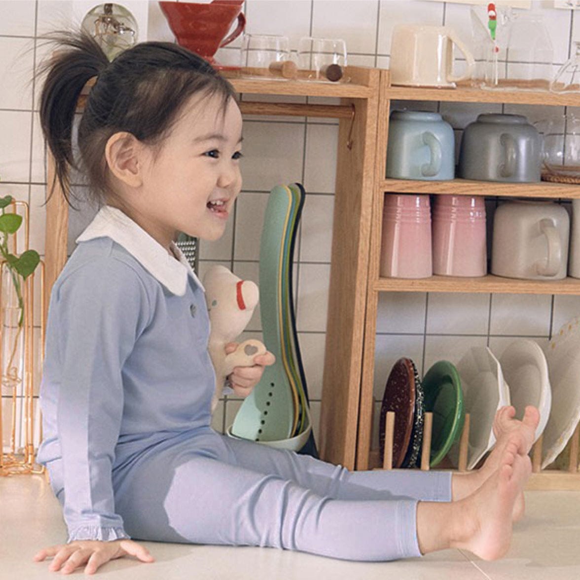 長袖シャツ・ブラウス 丸襟長袖Tシャツブラウス【mh0010614】