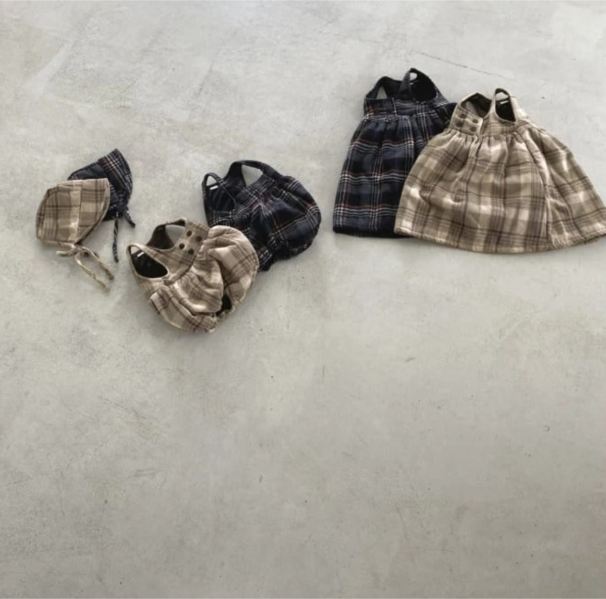 ノースリーブワンピース Tartan Fleece Sleeveless Dress タータンチェック 裏フリース ワンピース【mh0011853】