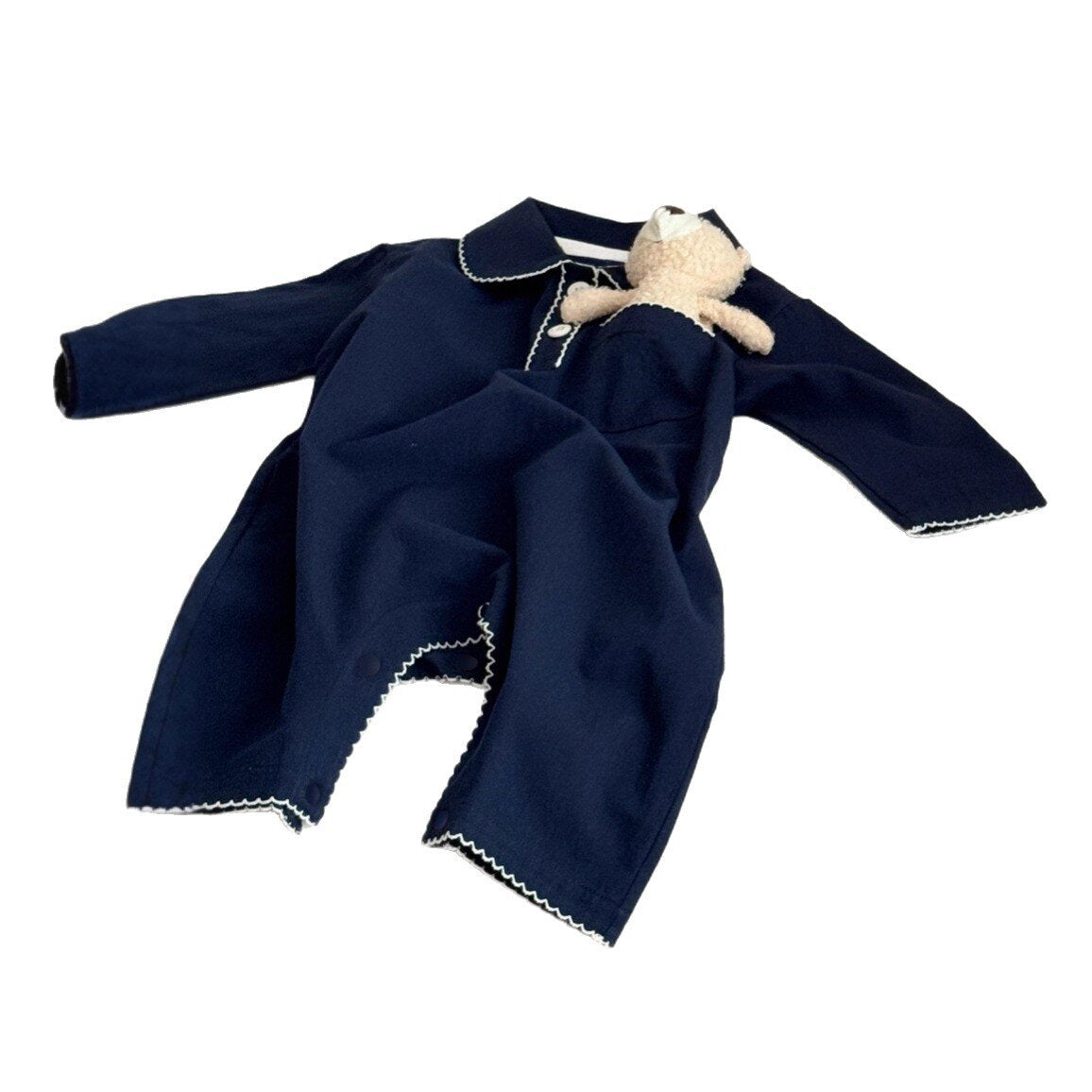 長袖ロンパース Two-Button Pocket Romper 2ボタン ポケット付ロンパース【mh0012120】