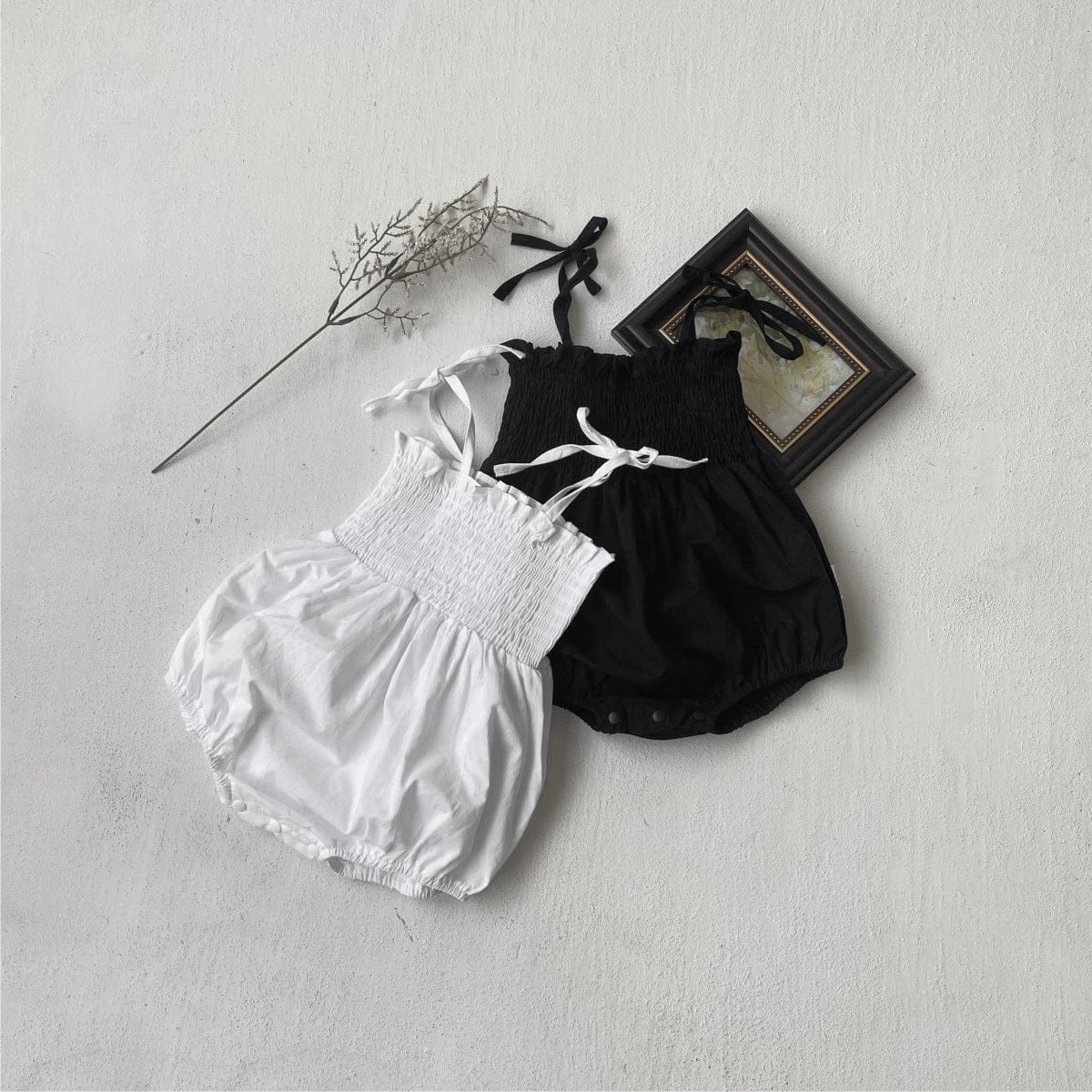 シャーリングキャミソールロンパース【mh0009997】