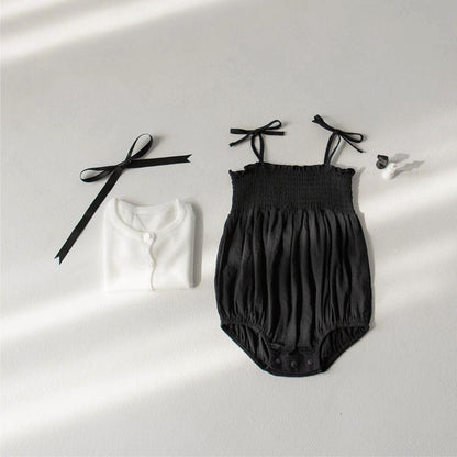 シャーリングキャミソールロンパース【mh0009997】