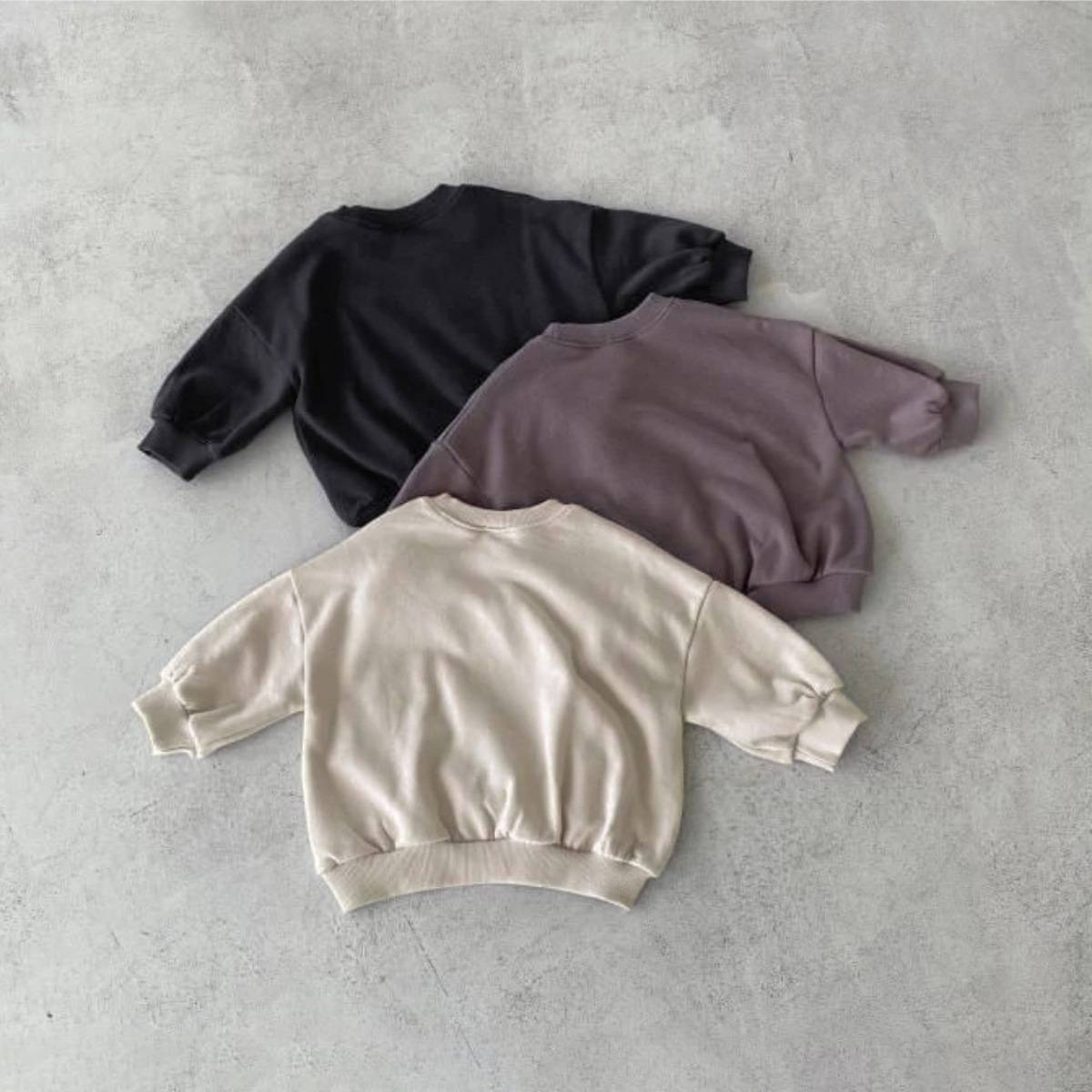 長袖Tシャツ 長袖スウェットシャツトレーナー レトロパッチワークキッズトップス【mh0011358】