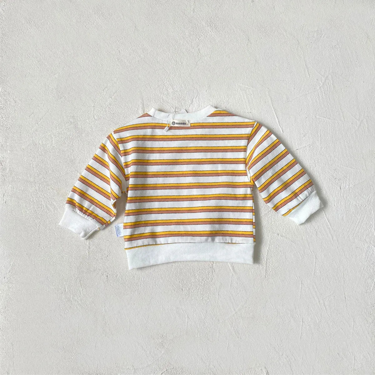 長袖Tシャツ ベビートップス ボーダー長袖スウェットTシャツ【mh0008531】