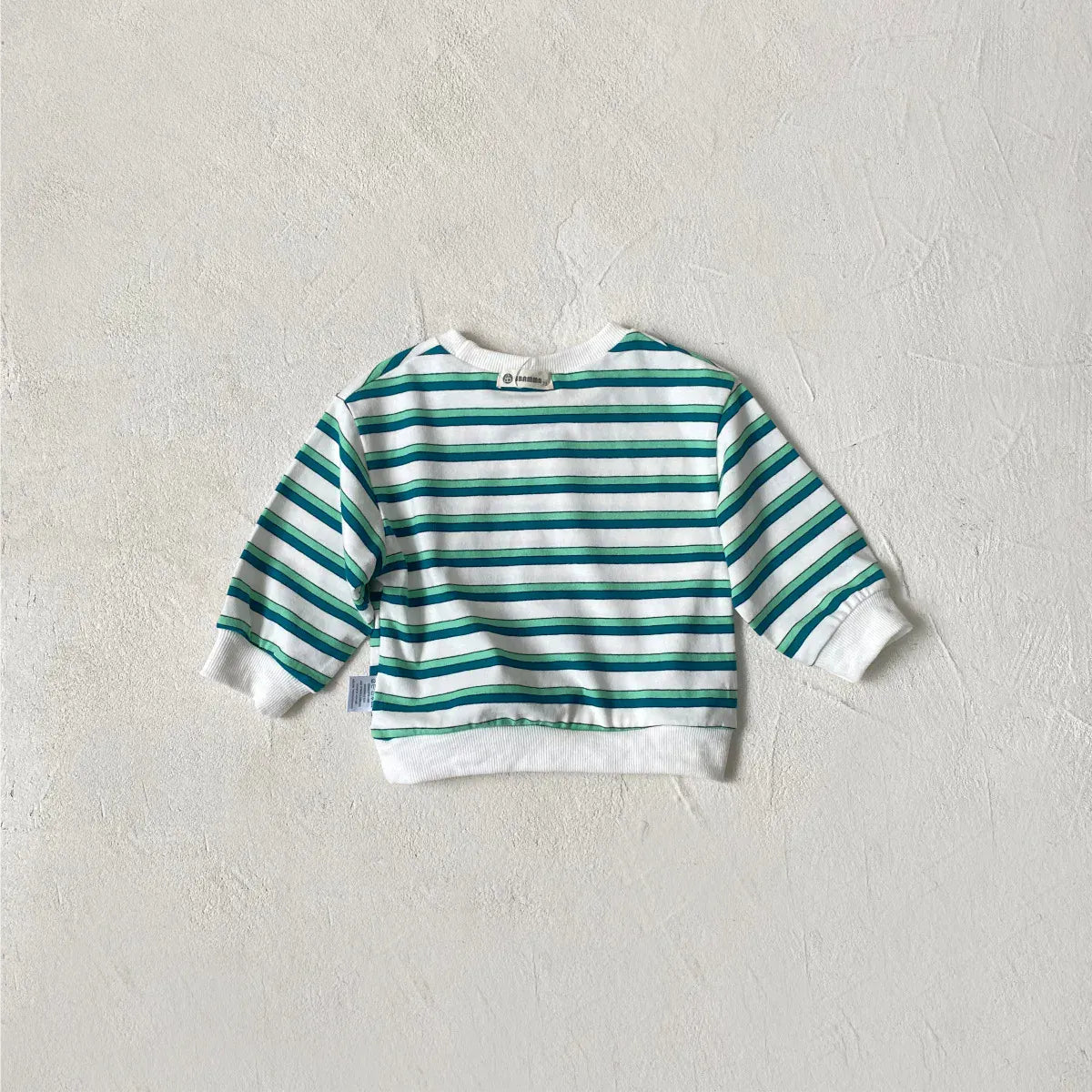 長袖Tシャツ ベビートップス ボーダー長袖スウェットTシャツ【mh0008531】