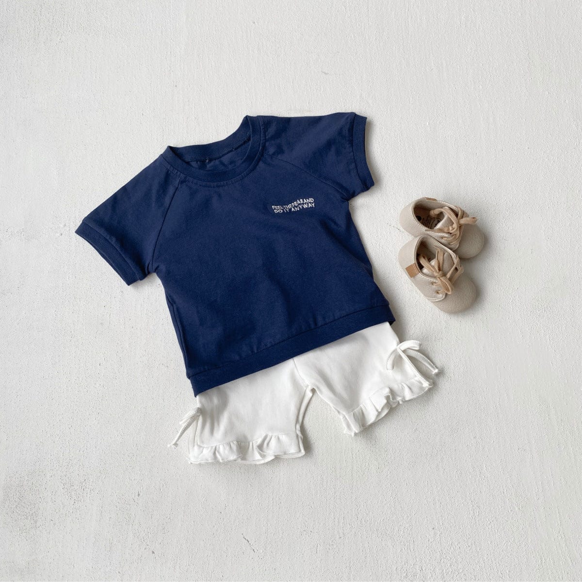 半袖Tシャツ レターロゴ刺繍半袖Tシャツ【mh0009981】